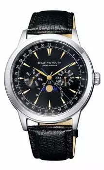 Часы UNITED ARROWS Beauty Youth United Arrows MOON PHASE LIMITED EDITION Черный [Citizen] BEAUTY&YOUTH & BH5-218-50 Мужские
