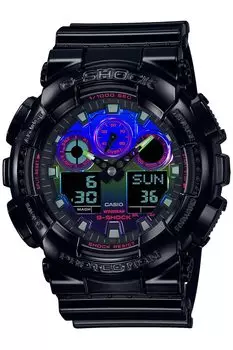 Часы Virtual RGB Series Black [Casio] G-Shock [] Rainbow Gamer s GA-100RGB-1AJF Мужские