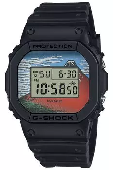 Часы в дизайне Katsushika Hokusai Clear Wind Black [Casio] G-Shock [Сделано в Японии] DW-5600KHG24-1JR Мужские