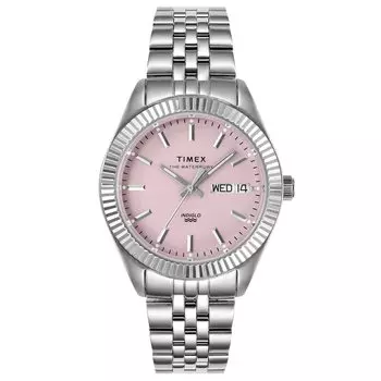 Часы WATERBURY LEGACY Japan Limited 36MM Waterbury Legacy TW2V66600 Silver [Timex] розовый