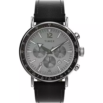 Часы Waterbury Standard Chrono Brown Dial Brass Mineral Glass Quartz Watch Brand TW2W47400 Brown [TIMEX] Мужские [Товар] коричневый