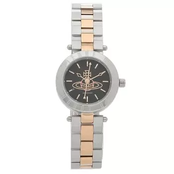 Часы Westbone 28 мм кварцевые черные розовое золото VV092BKSR нержавеющая сталь [Vivienne Westwood] женские [Товар]