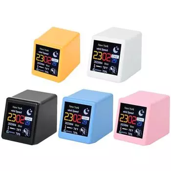 - Часы Wi-Fi Пользовательские умные часы Отображение погоды Город Дата Время GIF-анимация