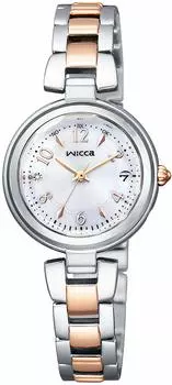 Часы Wicca Solar Tech Radio Watch Diamond Silver [Citizen] #Tokimeku KS1-538-11 женские