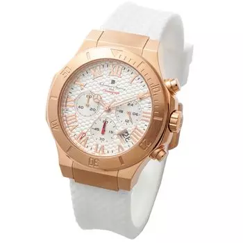 Часы водонепроницаемые аналоговые хронограф белый кварц с крестом часов PGWH [Salvatore Marra] мужские мужские [Товар]