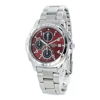 Часы водонепроницаемые с дисплеем даты красные 60th Birthday snd495pc [Seiko Watch] Мужские Женские [Товар]
