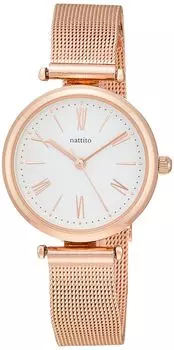 Часы водонепроницаемые сетчатые аналоговые WP Misty Rose Gold [Fieldwork] YM063-3 женские розовый