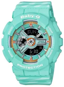 Часы зеленые [Casio] BABY-G BA-110CH-3AJF