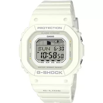 Часы женские CASIO G-SHOCK GLX-S5600-7BJF [G-SHOCK G-LIDE Compact Size] квадратные, белые, цифровые