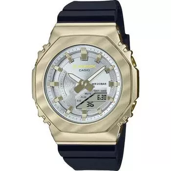 Часы женские CASIO G-SHOCK GM-S2100BC-1AJF [серия G-SHOCK с металлическим покрытием] круглые, черные