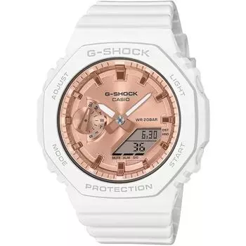 Часы женские CASIO G-SHOCK GMA-S2100MD-7AJF [G-SHOCK цифровая аналоговая комбинированная модель] круглые белые