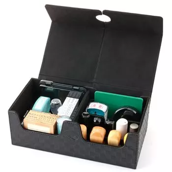 checkered seal case large Stamp rubber stamp stamp stamp case for company seal corporation bank square address company company stamp business Mbius