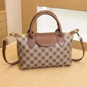 Checkered Small Square Bag, Women s Hand-held Printed Bag, Trendy and Individual Single-shoulder Bag, Crossbody Bag