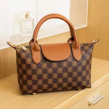 Checkered Small Square Bag, Women s Handbag, Single-shoulder Bag, High-end Single-shoulder Bag, Crossbody Bag, Trendy Bag