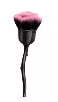 Cheek brush rose dust brush powder brush foundation brush makeup brush clear (with case!) HANA-660 (black)