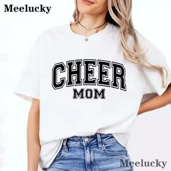 Cheer Mom женские футболки уличная повседневная футболка летняя брендовая футболка одежда дышащие футболки S