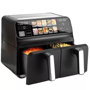 ChefRobot Air Fryer 8L Большая вместимость Двойная корзина Фритюрница Домашняя электрическая Максимальная температура Фритюрница Air Fryer Без масла Кулинарные приборы Жареная еда Деликатесы PSE