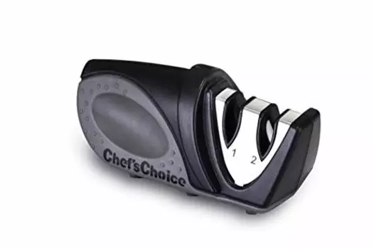 ChefsChoice 476 Compact Manual Knife Sharpener, 2-Stage, Black