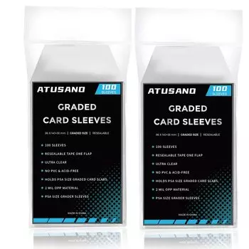 Чехлы ATUSANO PSA для 200 PSA Идеально подходят Легко вставлять и вынимать Держатель для оценки PSA Защита от царапин Оценка PSA Оценки, детали, чехлы,