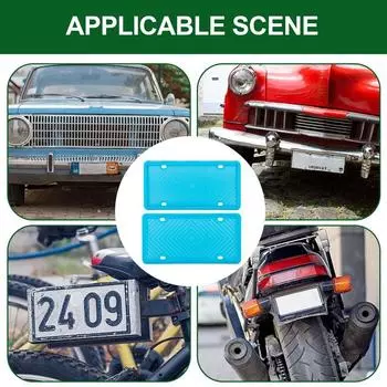 Чехлы для автомобильных номерных знаков, силиконовый держатель для автомобильных номерных знаков, погодоустойчивый держатель для номерных знаков для легковых автомобилей, грузовиков и фургонов