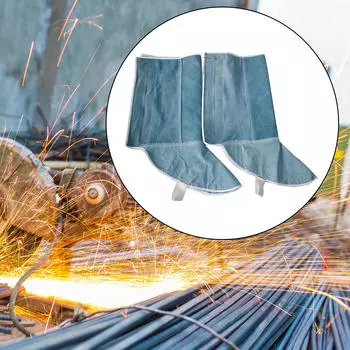 Чехлы для ботинок для сварки ног, защита ног, огнестойкие, антиискровые, прочные, 13,3 дюйма синий