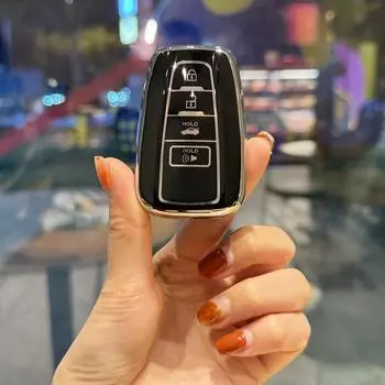Чехлы для дистанционных ключей из ТПУ для Toyota RAV4 Camry Corolla Avalon C-HR Prius GT86 Highlander 4 кнопки Keyless Shell 2018-2022