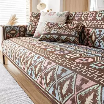 Чехлы для диванных ковриков из льна для гостиной, нескользящие универсальные чехлы для диванных подушек, чехлы для домашних животных, детей, диванов, защитный чехол для домашнего декора 70x70cm белый