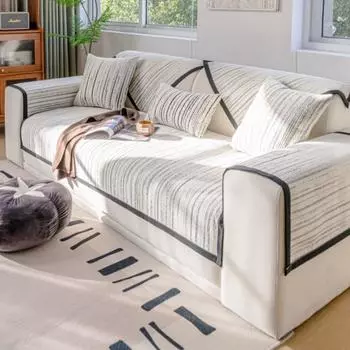 Чехлы для диванных подушек Line, чехлы для диванов, нескользящие чехлы для подлокотников и спинок, универсальные чехлы для диванов из синели 70X70