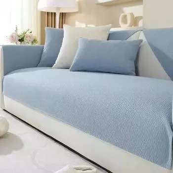 Чехлы для диванов All Seasons Anti Cat Scratch Universal, однотонные чехлы для диванов из шенилла, противоскользящие текстурированные подушки для диванов в гостиную 70x70cm 1pcs