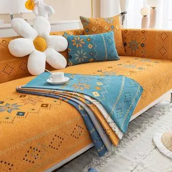 Чехлы для диванов Bohemia для гостиной, нескользящие универсальные чехлы для диванных подушек, чехлы для домашних животных, коврики для диванов, защитные чехлы для диванов, домашний декор 70x70cm 1pc