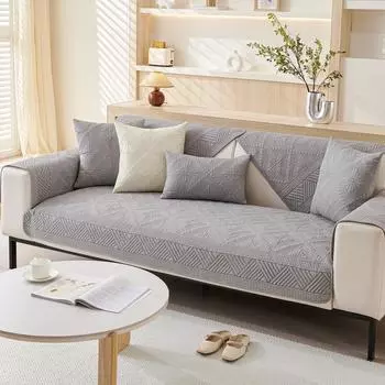 Чехлы для диванов EIFLOY из хлопка с вышивкой, стеганые, противоскользящие, для гостиной, для стульев и диванов, для мебели, на 2/3/4 места 70x70