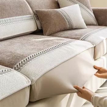 Чехлы для диванов Funda Chenille, чехлы для диванных подушек из жаккарда, чехлы для диванов в форме буквы L, чехлы для диванов в форме буквы L, домашний декор 70x701