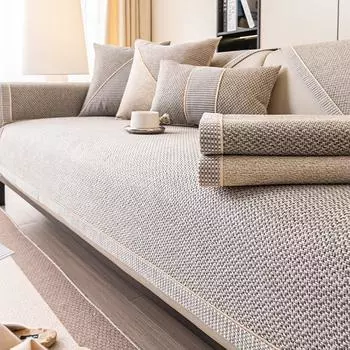 Чехлы для диванов из хлопковой ткани для гостиной, нескользящие простые диванные коврики, подушки, универсальные чехлы для диванов Four Seasons, устойчивые к загрязнению для дома 70x70 A