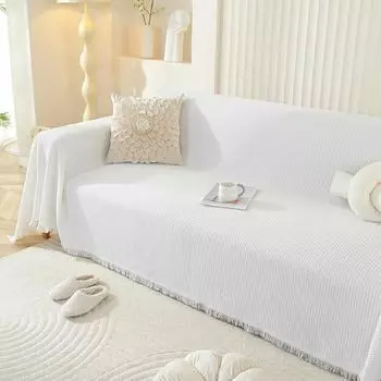 Чехлы для диванов из льна и хлопка Nordic, универсальные чехлы для полотенец Four Seasons, универсальные чехлы для диванов, одеяла для диванов 90x90cm