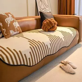 Чехлы для диванов из шенилла для гостиной, подушки для дивана неправильной формы, противоскользящие чехлы для диванов, коврики для диванов, домашний декор 90x90 A