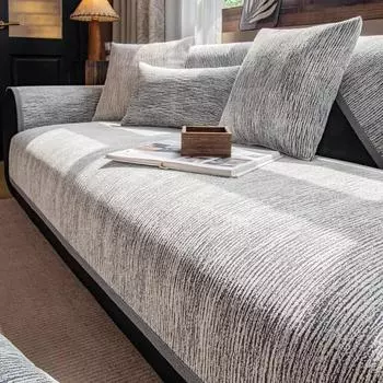 Чехлы для диванов из шенилла для гостиной, нескользящие однотонные подушки для дивана, современные простые чехлы для домашнего дивана, универсальные, на четыре сезона 1PC 30X50 pillowcase