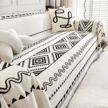 Чехлы для диванов из синели, Four Seasons, новинка 2024, подушка для дивана, нескользящий чехол, пододеяльник 180*130cm