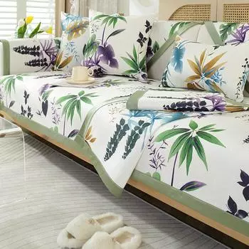 Чехлы для диванов из синели и жаккарда для гостиной, нескользящие диваны, чехлы для полотенец, L-образный угловой диван, коврик для сиденья, современный дом 70x70cm 1pcs