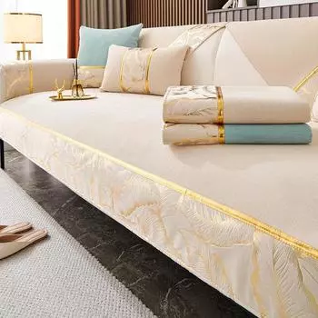 Чехлы для диванов из синели и жаккарда, кожаные чехлы для диванов, чехлы для диванов в европейском стиле, противоскользящие полотенца для диванов на 2/3/4 сиденья 70x70cm 1pcs