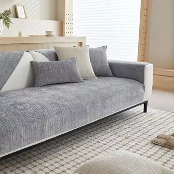 Чехлы для диванов из синели, однотонные, для гостиной, современные диванные подушки, защитные чехлы для диванов, утолщенные универсальные полотенца, домашний деко 70x70cm 1pcs