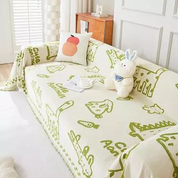 Чехлы для диванов из синели с защитой от царапин, универсальный чехол для четырех сезонов, универсальный универсальный нескользящий коврик, полотенце, одеяло 180*130cm