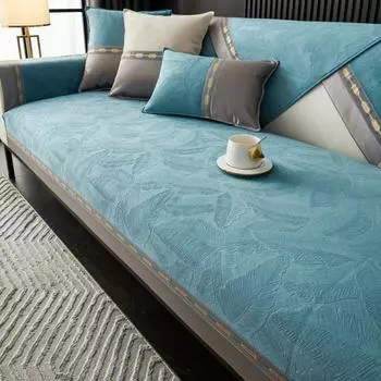 Чехлы для диванов из синели, современный однотонный чехол для дивана, универсальный чехол для дивана на четыре сезона, противоскользящие чехлы для дивана для гостиной 1pc 30x50 pillowcase