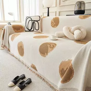 Чехлы для диванов из синели, ткань для четырех сезонов, универсальная дышащая недушная подушка для дивана, не царапающая чехол для дивана 180*130cm