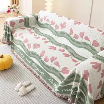 Чехлы для диванов из синели, универсальный чехол на четыре сезона, универсальное универсальное полотенце на спинку, нескользящее одеяло на подушку 180*130cm