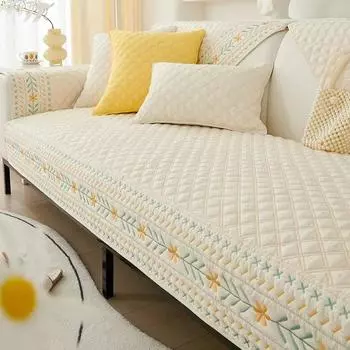 Чехлы для диванов из скандинавского хлопка для гостиной, богемная вышивка, универсальные подушки для дивана, полотенца, домашние нескользящие чехлы для дивана, 1 шт. 70x70 A