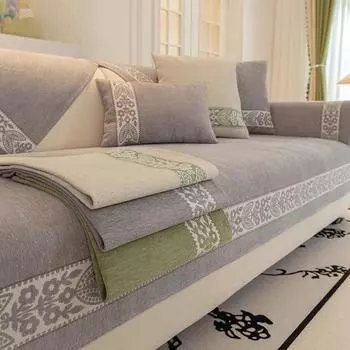 Чехлы для диванов, однотонные чехлы из шенилловой жаккардовой ткани, защитный чехол для дивана, современный универсальный чехол для дивана Four Seasons для гостиной 70x70cm 1pcs