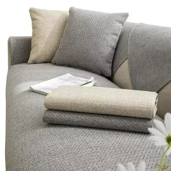 Чехлы для диванов, однотонные противоскользящие подушки, одеяло, простая современная мебель для гостиной 70 x 180cm светло-серый
