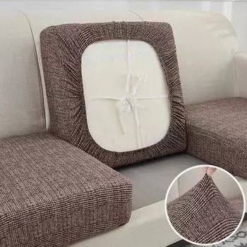 Чехлы для диванов с принтом, эластичные чехлы из спандекса для дивана, защита от пыли, съемная защита для мебели, L-образный чехол для дивана для гостиной Normal Size (S)-1pc
