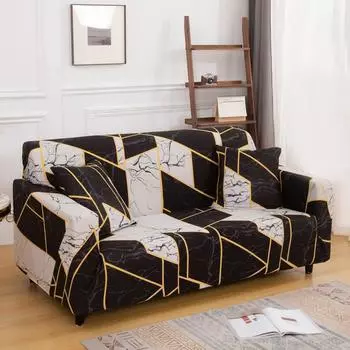 Чехлы для диванов с принтом, эластичные чехлы для диванов для гостиной, домашние животные, детский стул, чехол для дивана, угловой диван I формы, защита от кошачьих царапин 1-seater 90-140cm