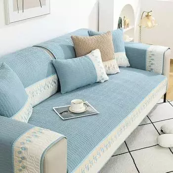 Чехлы для диванов с вышивкой, чехлы для полотенец для гостиной, 1/2/3/4-местные чехлы для диванов, универсальные чехлы для диванов из синели 70x70cm